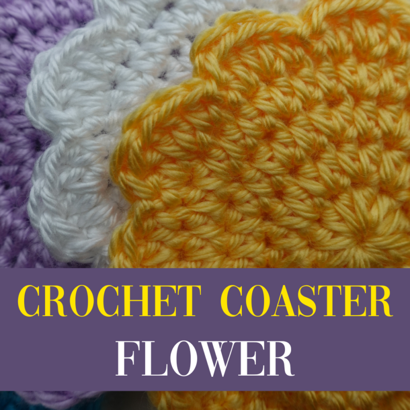 The Easiest Crochet Coaster Flower